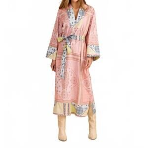 NEW DOUBLE A lee midi dress in bandana ban